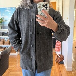 Vintage Charcoal wool Coat